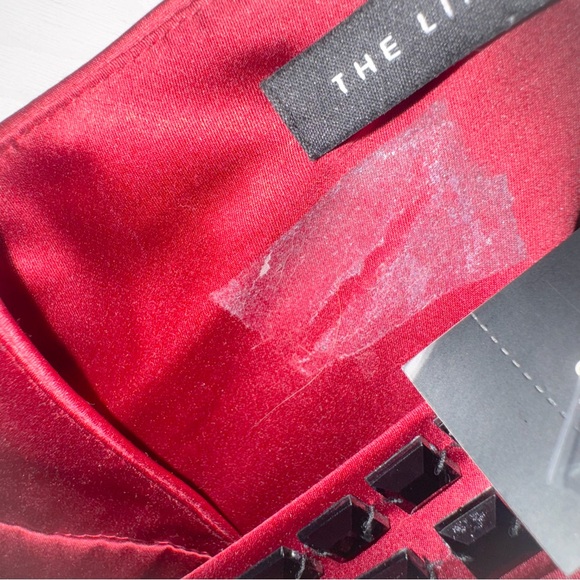 NWT The Limited silky embellished/ beaded ruched top ❤️ - Picture 8 of 8